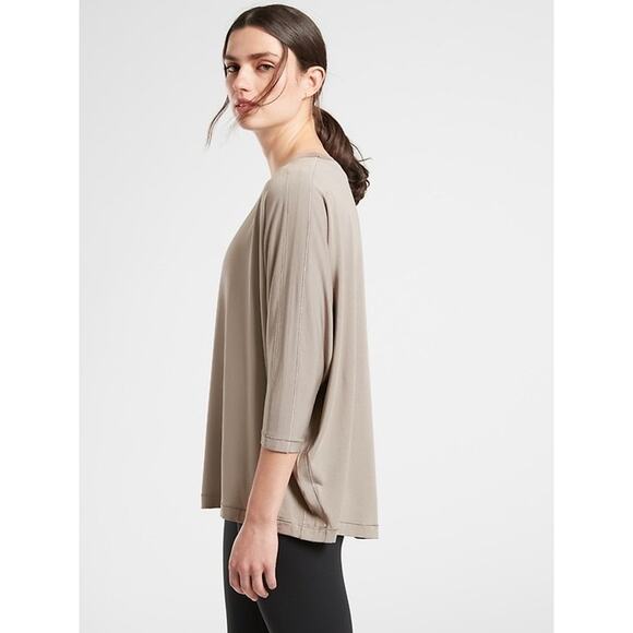 Athleta | Women | Relaxed Weekender Bluff Gray Batwing Athletic Top | Size Large - Picture 11 of 11